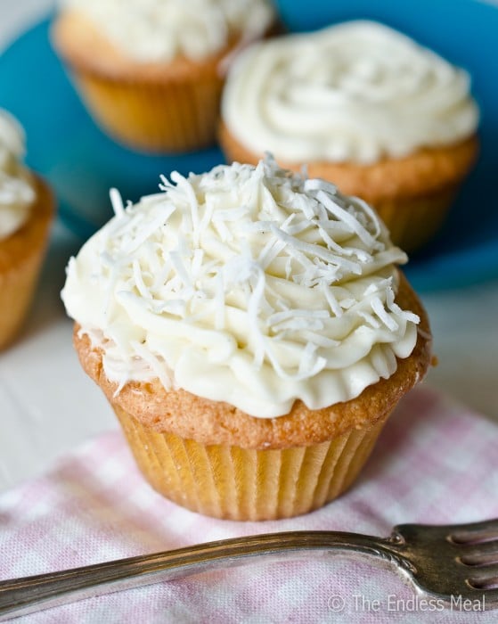 Coconut Bourbon Cupcakes by The Endless Meal