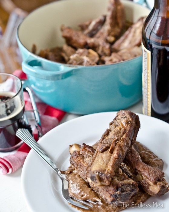 Dark Chocolate and Stout Braised Ribs by The Endless Meal