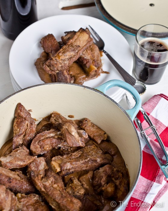 Dark Chocolate and Stout Braised Ribs by The Endless Meal