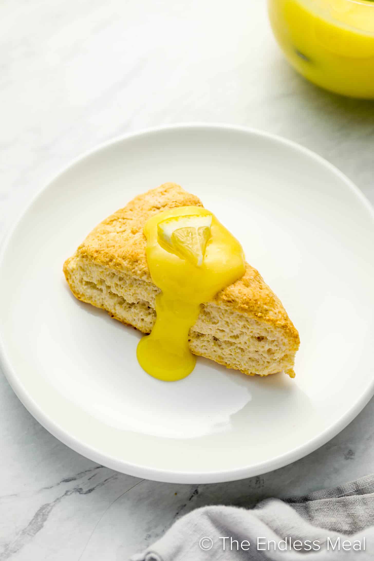 Lemon Curd over a scone