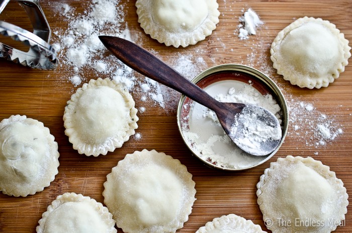 This delicious Homemade Ravioli recipe is easier than you might think, and so much tastier than any pasta you can buy in a store. Plus you don't even need a pasta maker! | theendlessmeal.com
