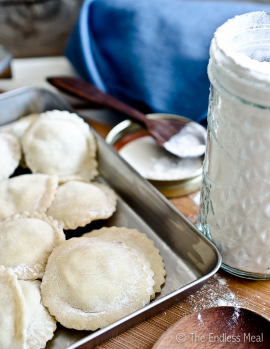 This delicious Homemade Ravioli recipe is easier than you might think, and so much tastier than any pasta you can buy in a store. Plus you don't even need a pasta maker! | theendlessmeal.com