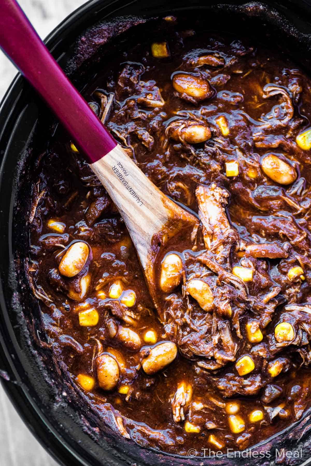 Pulled Pork Chili Super Easy Recipe The Endless Meal