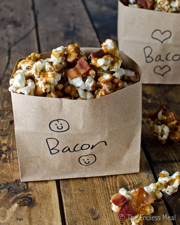 Bacon Bourbon Caramel Popcorn
