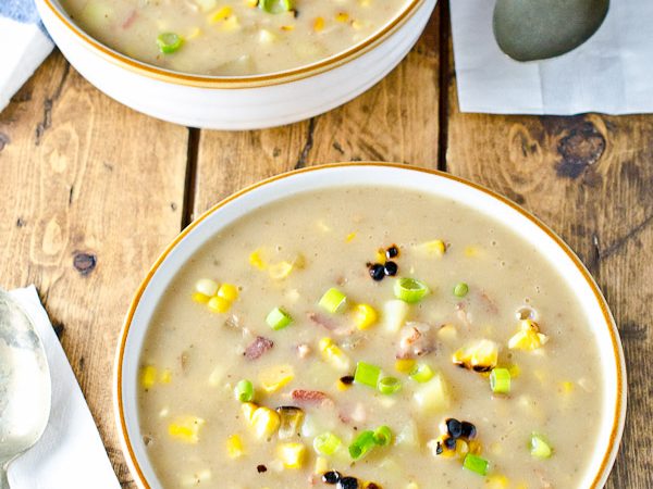 Grilled Corn and Bacon Chowder Soup | The Endless Meal