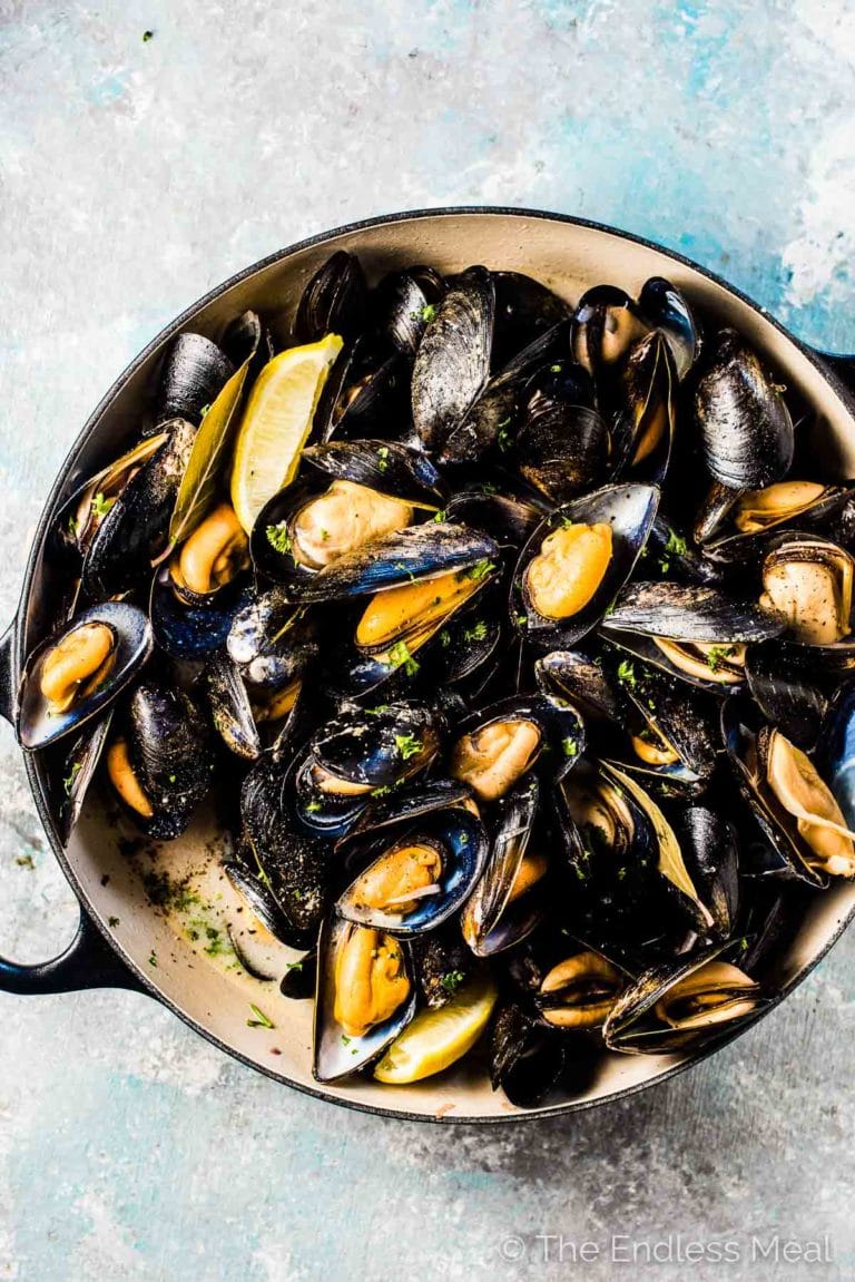 How To Cook Mussels Mussels In White Wine Recipe The Endless Meal