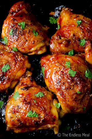 Sticky Harissa Honey Glazed Chicken | The Endless Meal
