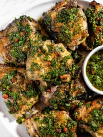 A close up of Chimichurri Chicken