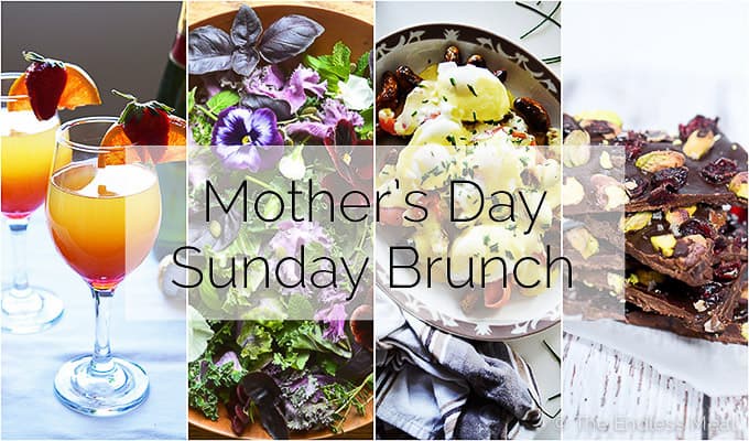 Mother's Day Brunch Menu that will take less than 2 hours to make + a timeline to help you get it all done on time.