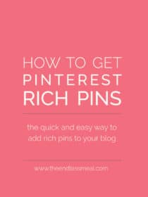 How to Get Pinterest Rich Pins for Your Blog