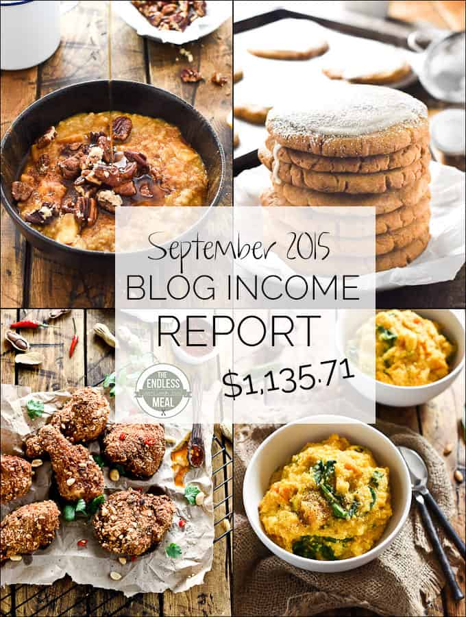 Find out the inside details of how the food blog The Endless Meal earns an income. Plus get valuable food blogging tips in this month's Blog Income Report. | theendlessmeal.com