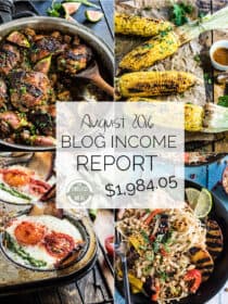 Blog Income Report for August 2016 | theendlessmeal.com