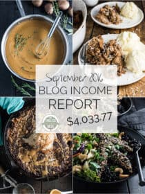 The Endless Meal's food blog income report for September 2016. Learn actionable blog monetization and traffic building strategies that you can implement on your own blog. | theendlessmeal.com
