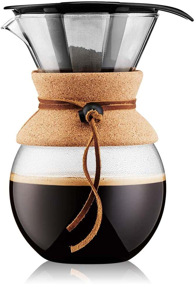 Pour over coffee Bodum on our Awesome Christmas Gifts for Foodies list