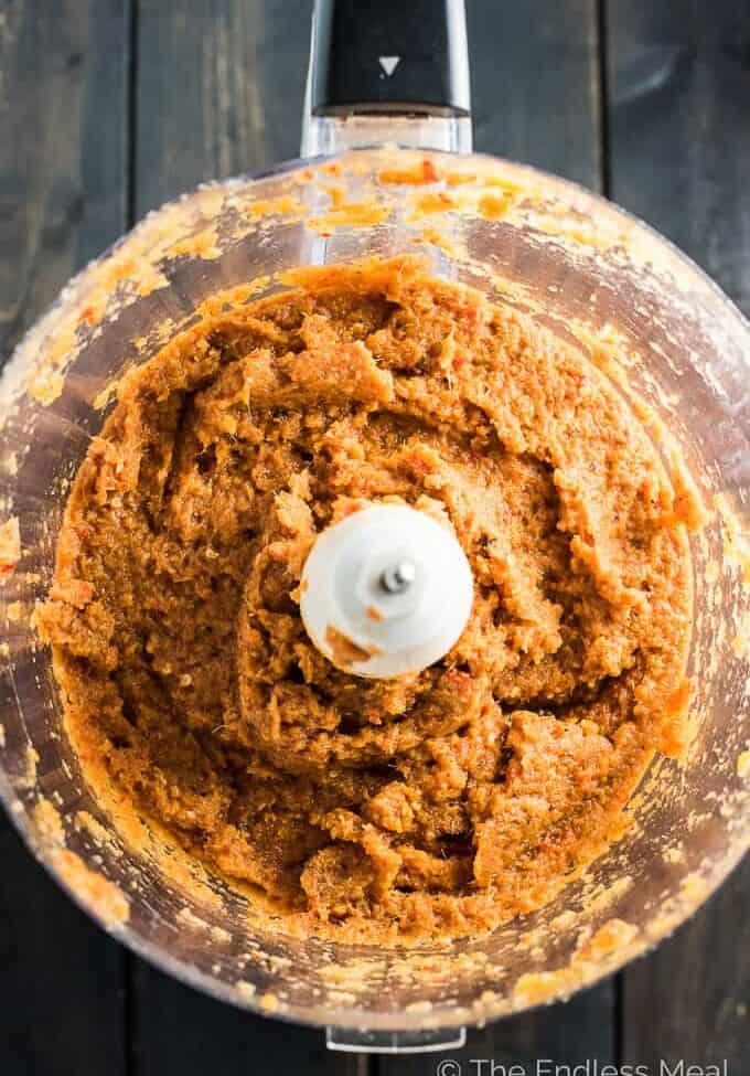 This easy Thai Red Curry Paste recipe takes only 10 minutes to make and is made with easy to find ingredients. It is SO MUCH better than store-bought Thai curry paste! | theendlessmeal.com