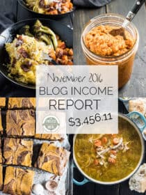 Food Blog Income Report for November 2016. Learn traffic building and blog monetization strategies used by The Endless Meal. | theendlessmeal.com
