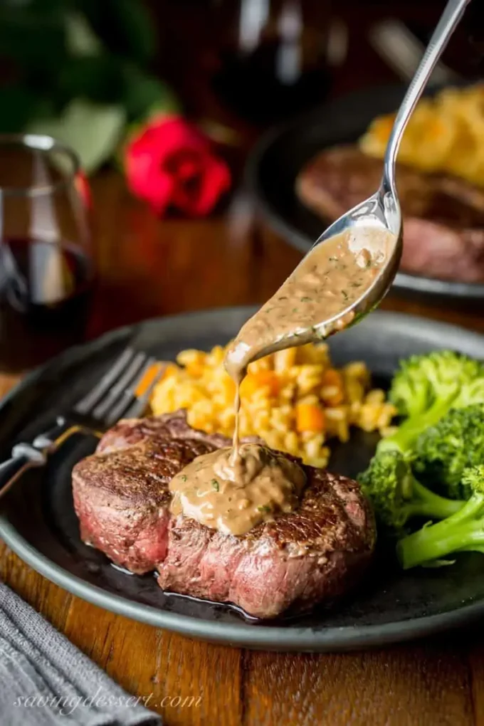 A valentine's day dinner idea: beef tenderloin steaks