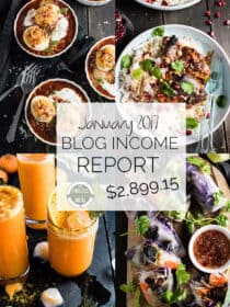 Food Blog Income Report for January 2017. Learn traffic building and blog monetization strategies used by The Endless Meal. | theendlessmeal.com