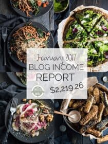 Food Blog Income Report for February 2017. Learn traffic building and blog monetization strategies used by The Endless Meal. | theendlessmeal.com