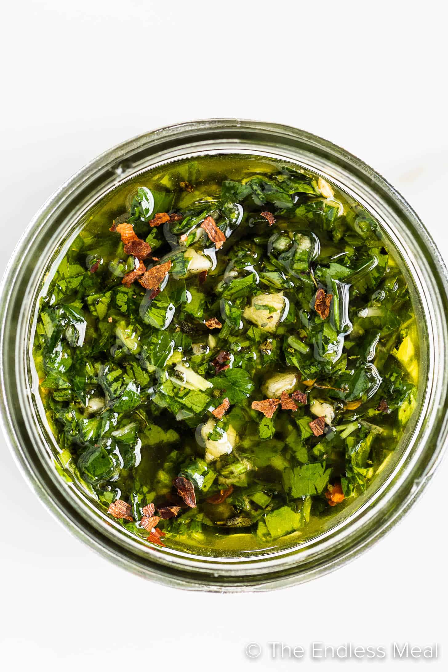 this Chimichurri Sauce Recipe in a jar.