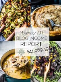 Food Blog Income Report for November 2017. Learn traffic building and blog monetization strategies used by The Endless Meal. | theendlessmeal.com | #incomereport #blogincome