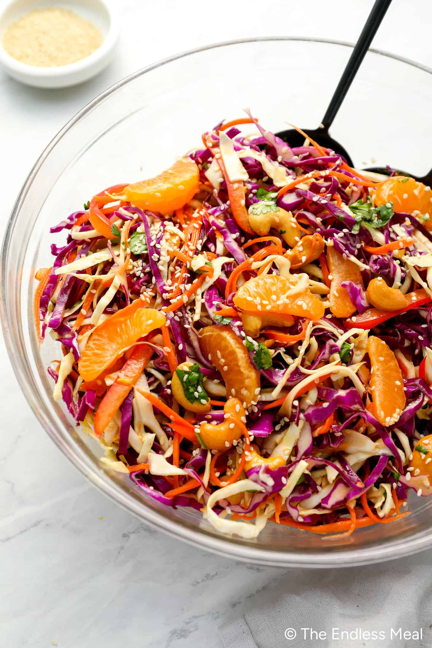 Asian Coleslaw in a salad bowl