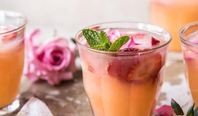 Minted Orange + Strawberry Coolers by Half Baked Harvest | The 15 Best Summer Cocktails