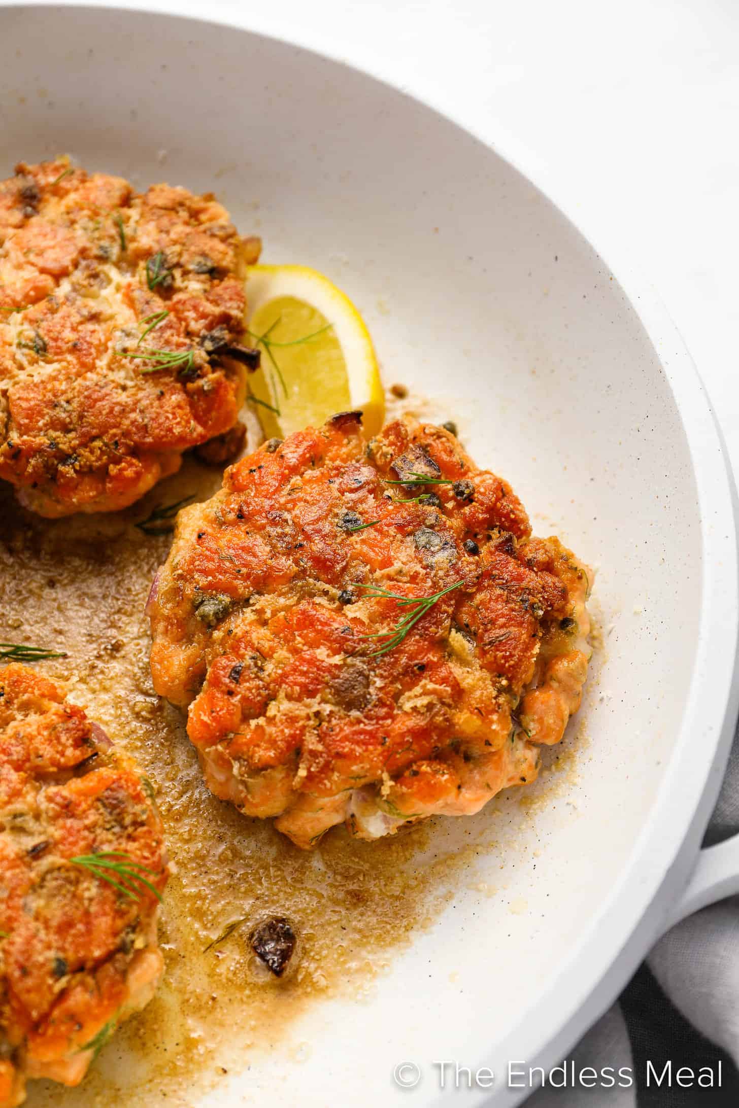 Cooking Salmon Burgers in a pan