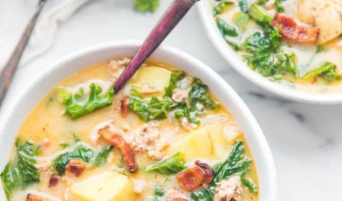 Whole 30 Zuppa Toscana by 40 Aprons | The 21+ Best Healthy Fall Comfort Food Recipes 