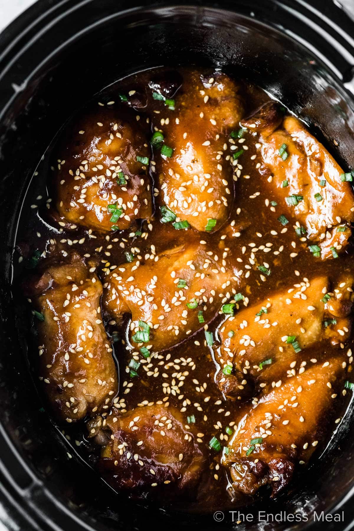 BEST Slow Cooker Honey Garlic Chicken - The Endless Meal®