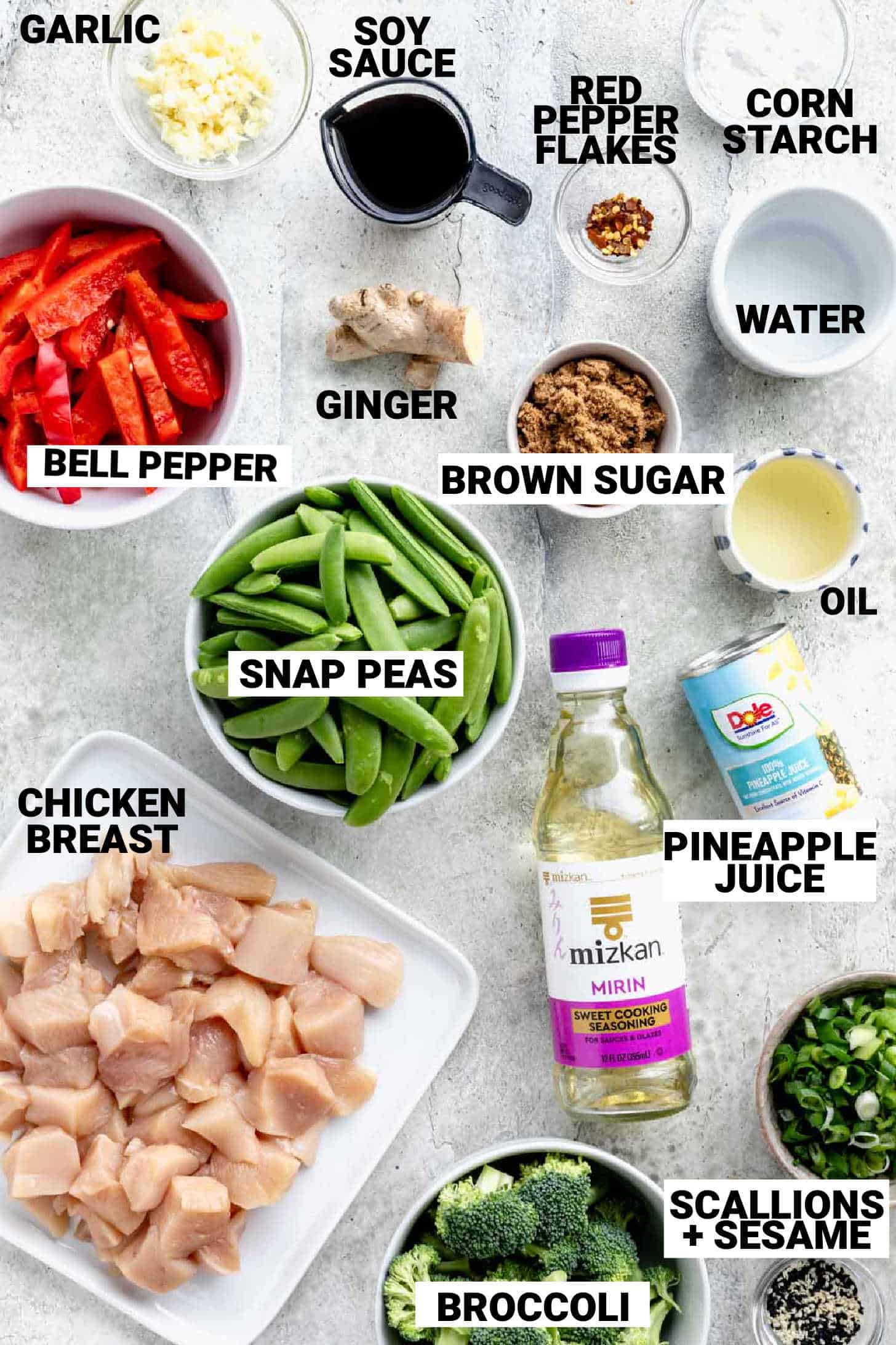 ingredients for this recipe with text overlay