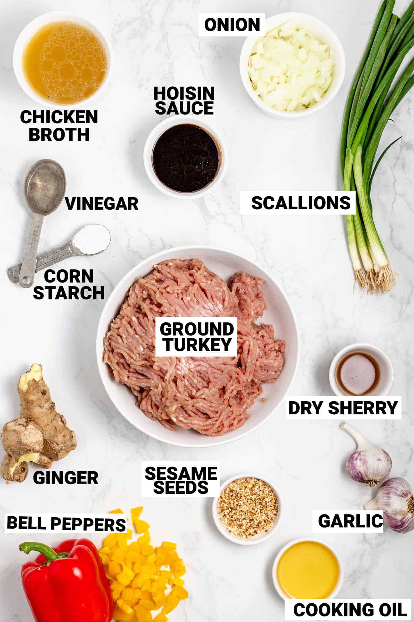 ingredients for turkey stir-fry
