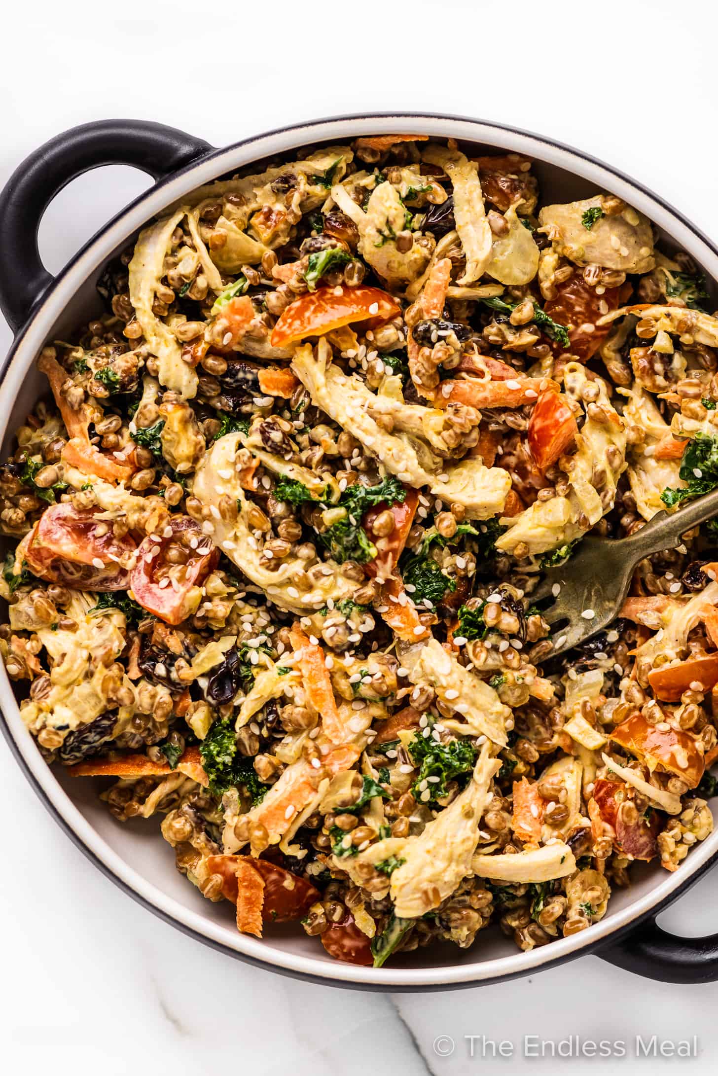 Curried Wheat Berry Chicken Salad Recipe