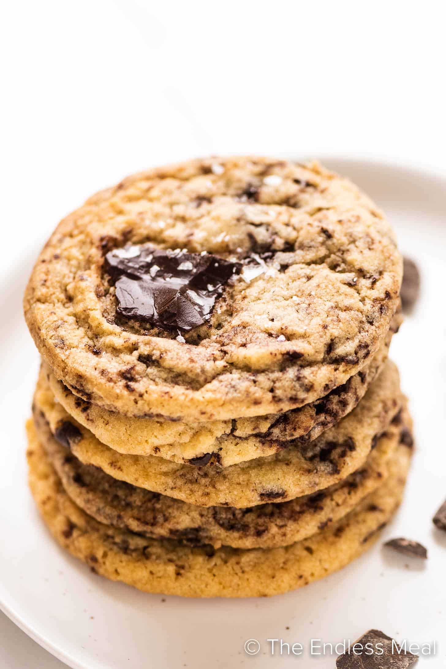 a stack of Egg-Free Chocolate Chip Cookies