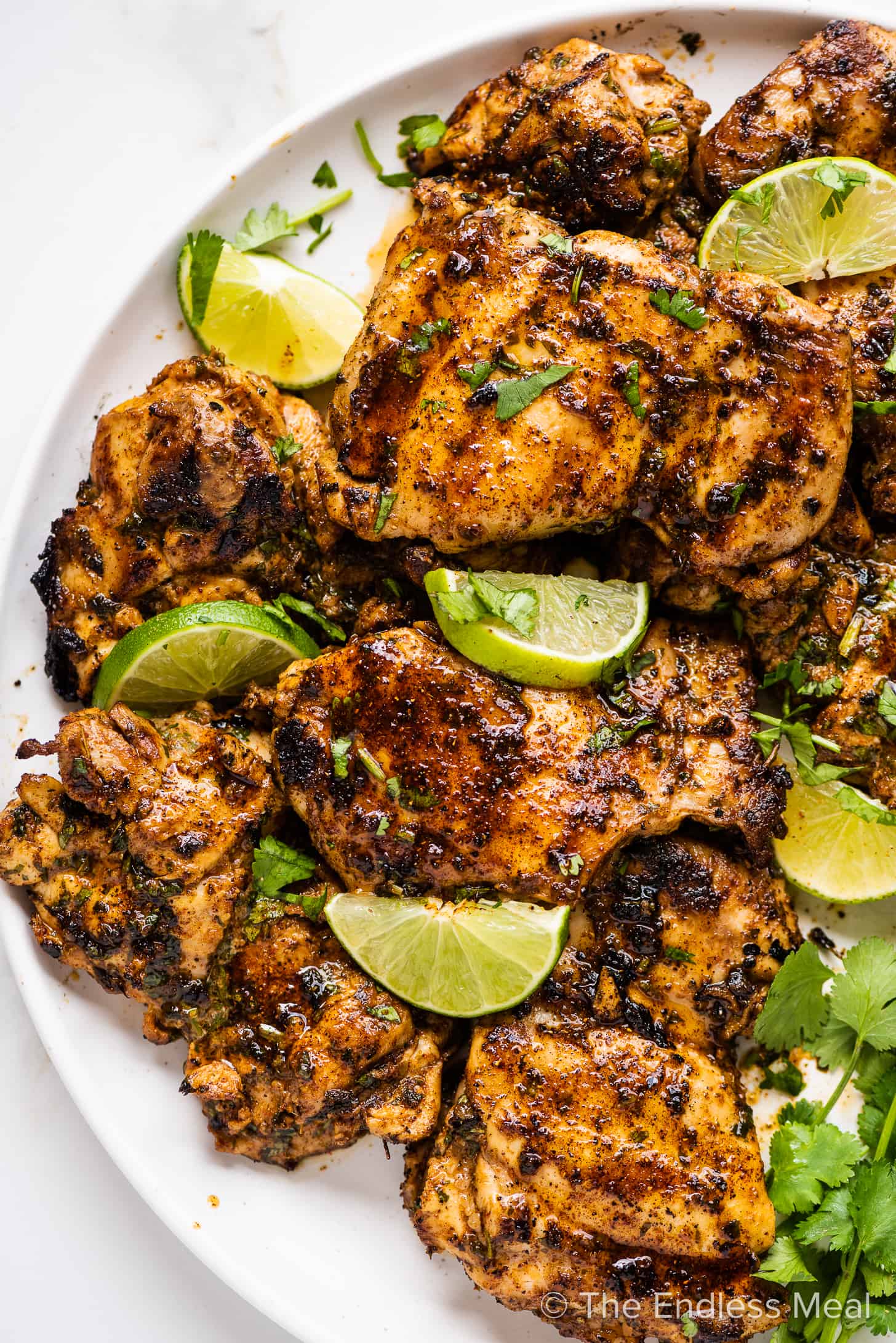 a close up of Mexican Chicken Marinade on a serving plate
