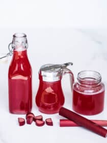 3 jars of Rhubarb Syrup