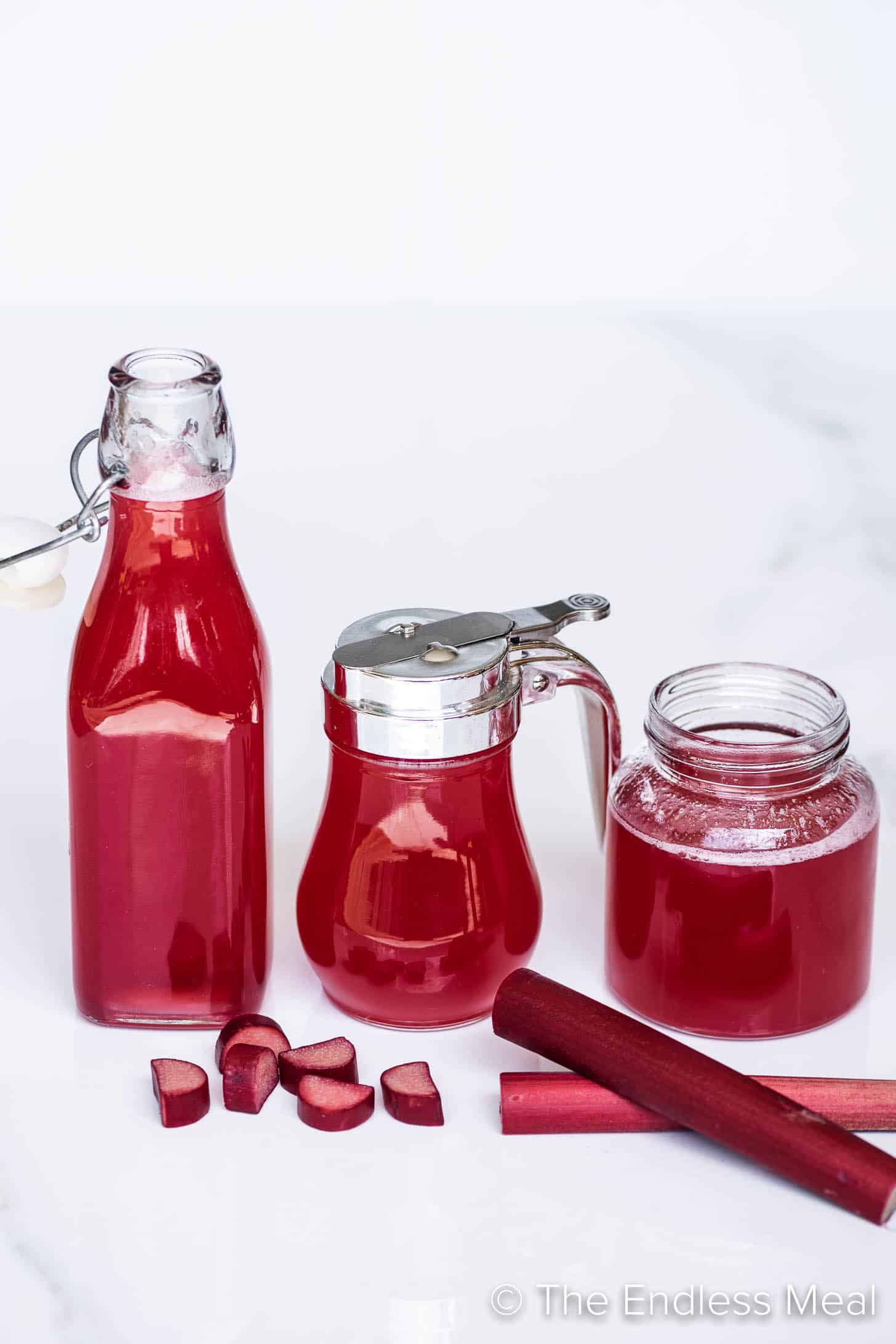3 jars of Rhubarb Syrup