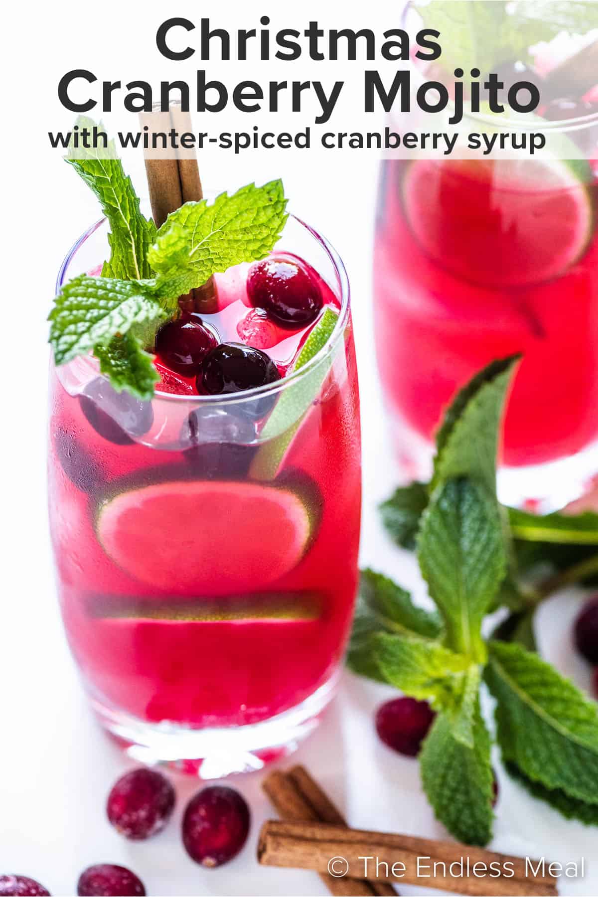 Christmas Cranberry Mojito - The Endless Meal®