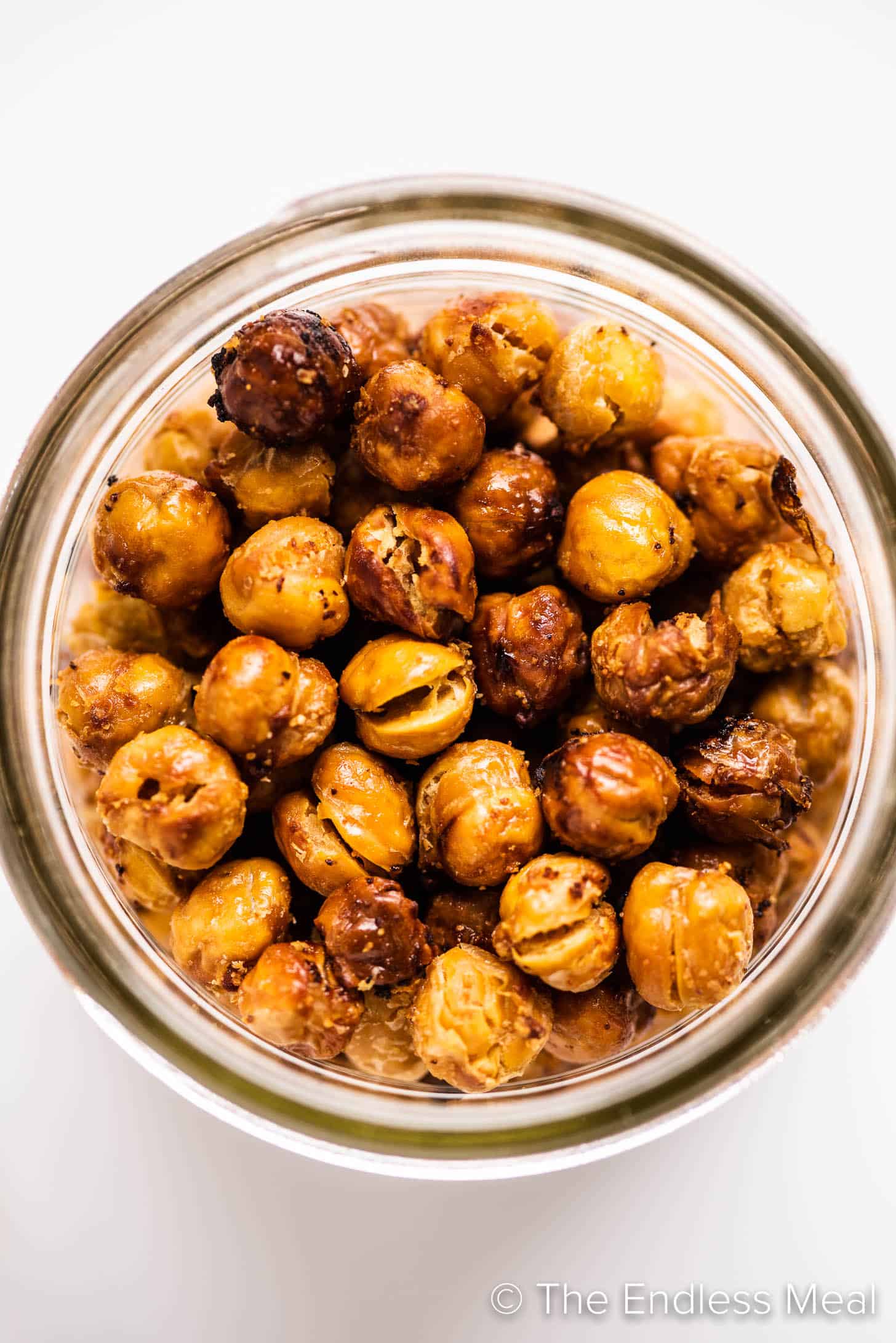 Roasted Chickpeas in a jar
