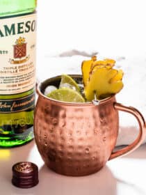 Irish Mule and a bottle of Irish whiskey