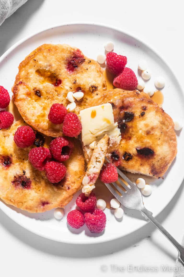 Beautiful Raspberry Pancakes Raspberry Pancakes with White Chocolate Chips