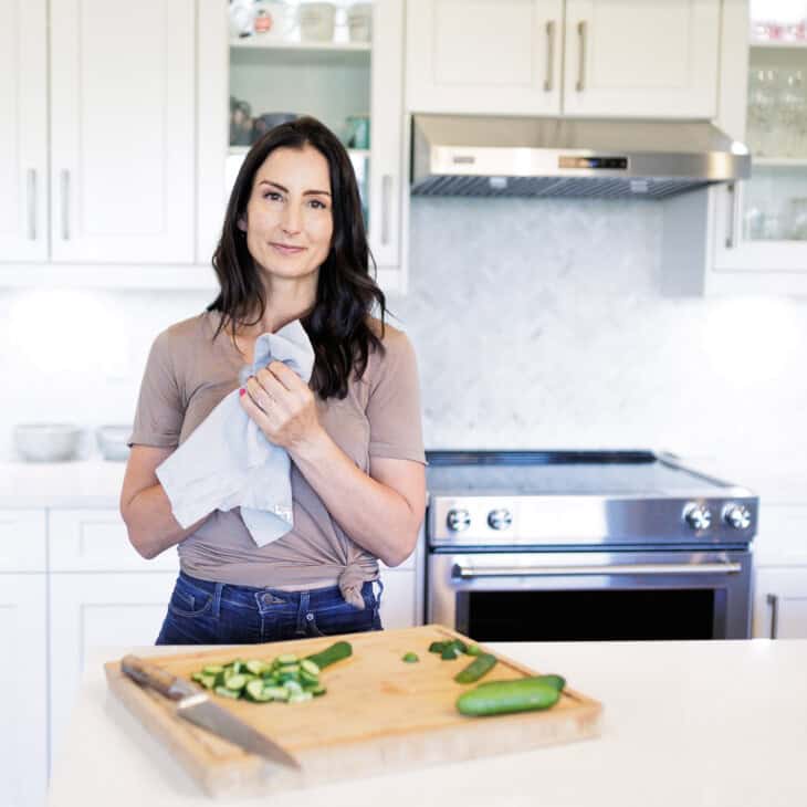 Kristen Stevens in the kitchen