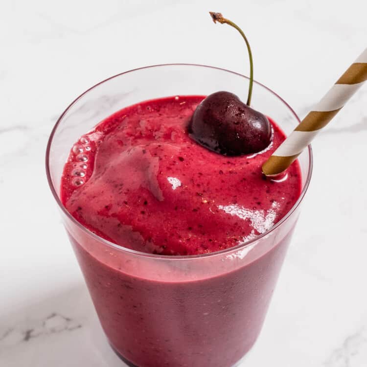 Cherry Smoothie in a glass