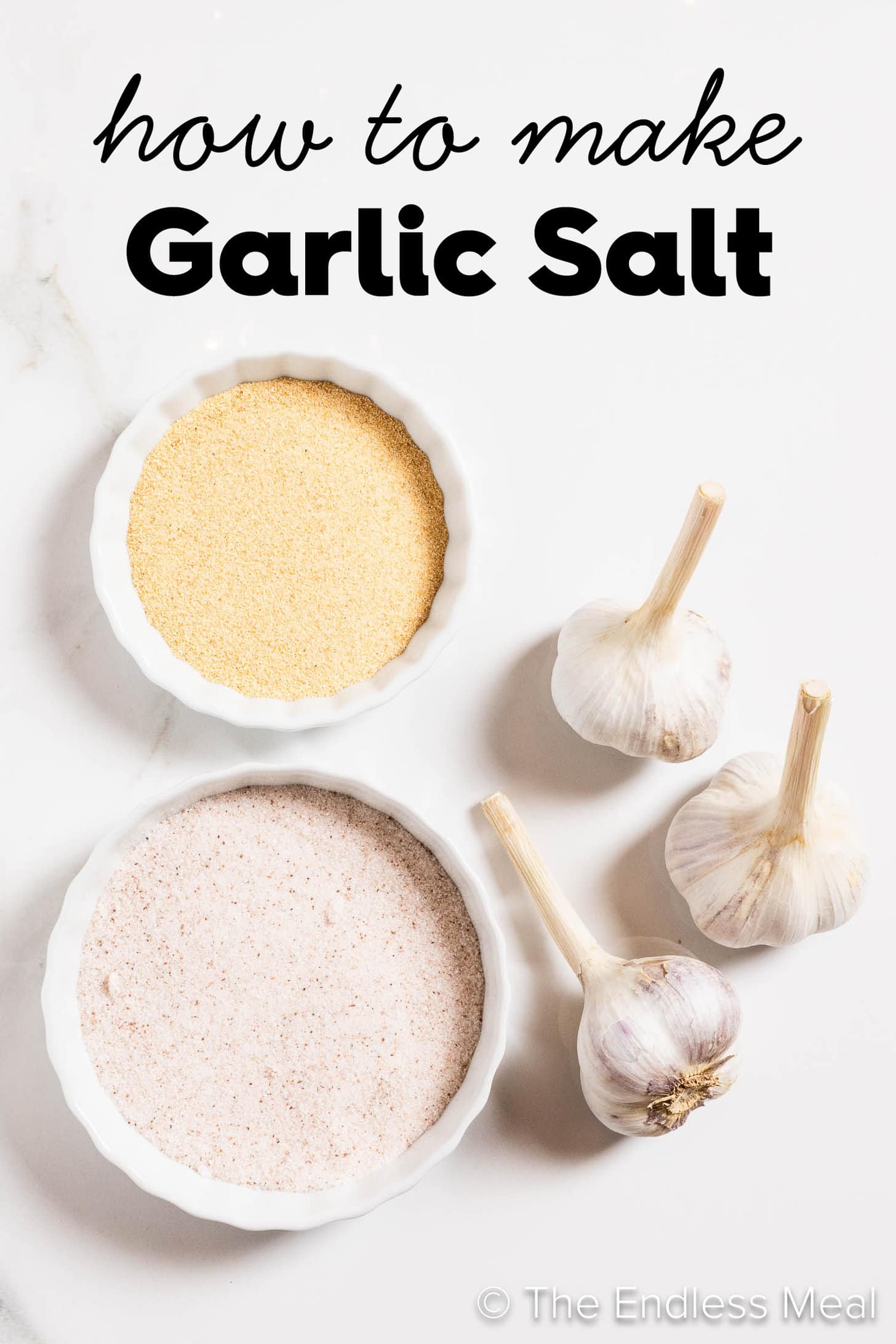 A picture showing garlic salt ingredients