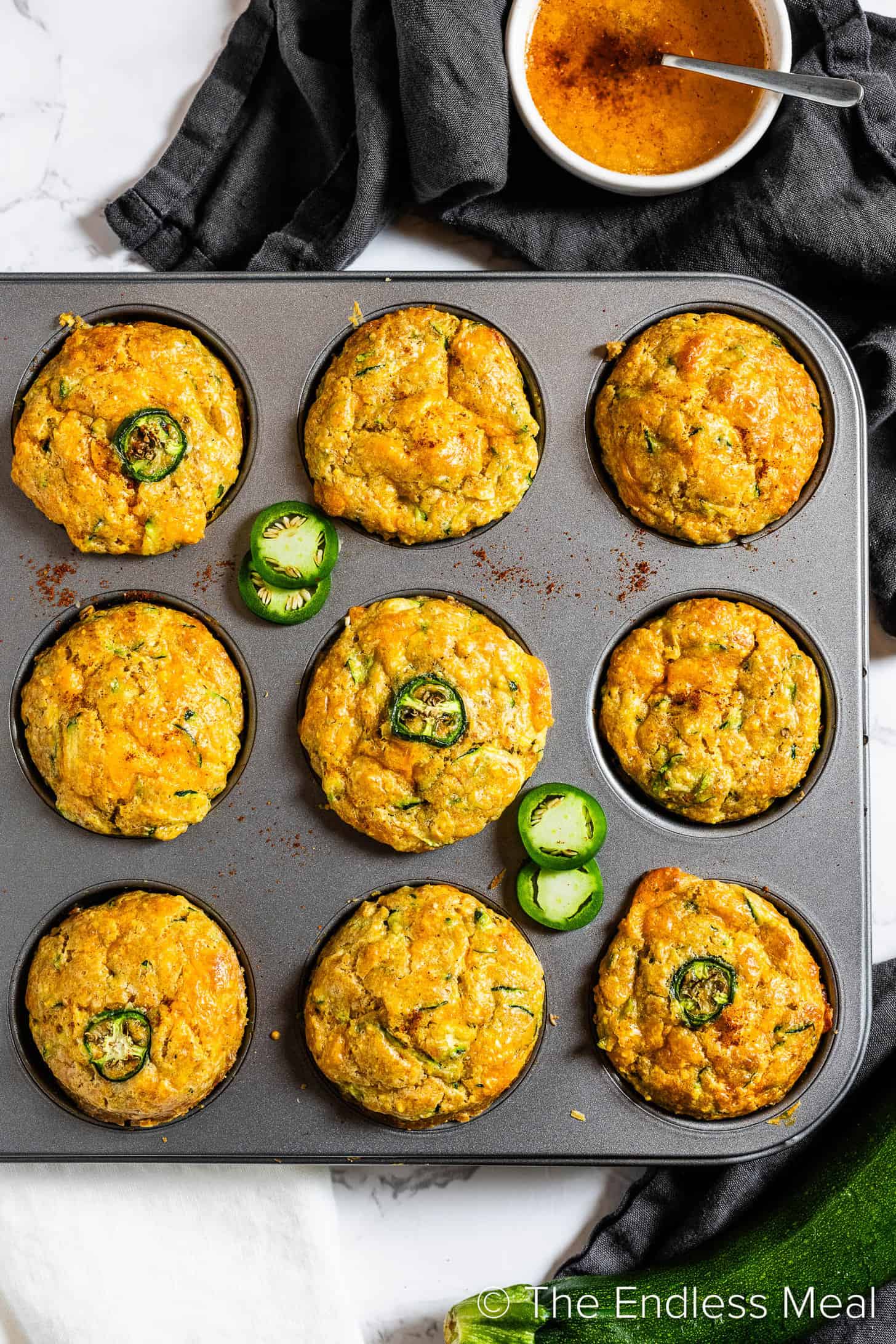 Zucchini Cornbread Muffins Recipe