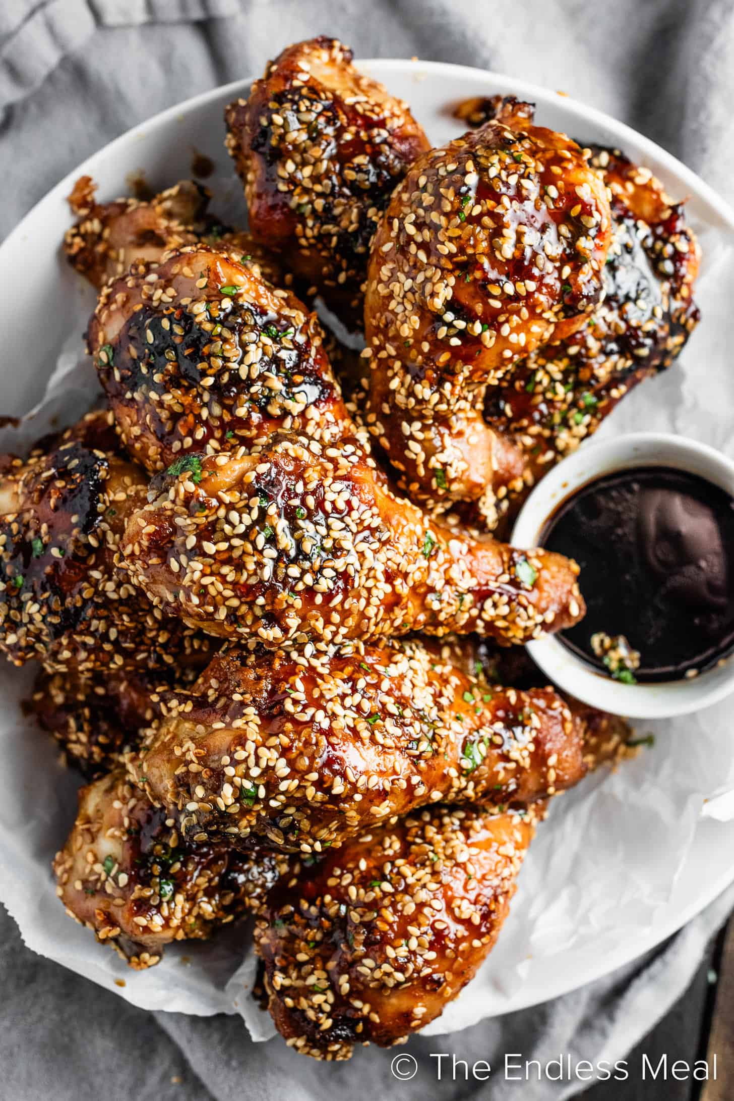A plate of Sesame Ginger Chicken