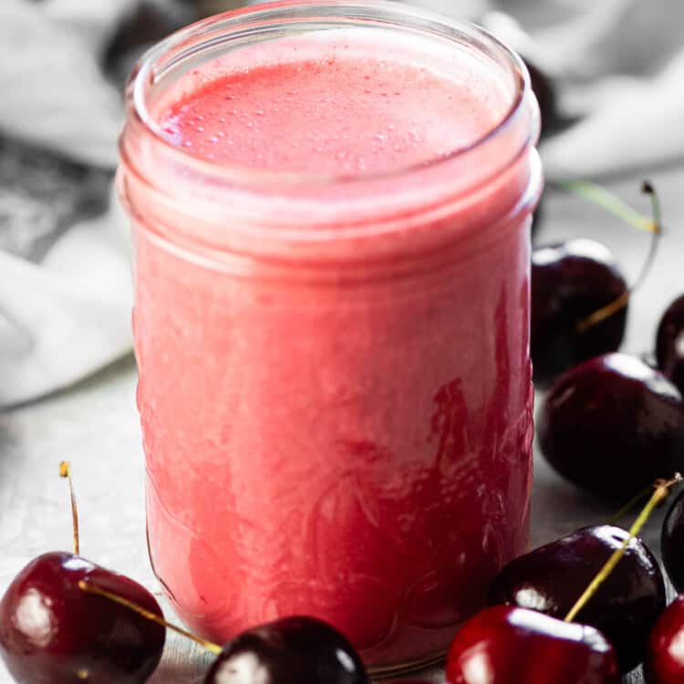 Cherry Vinaigrette in a glass jar