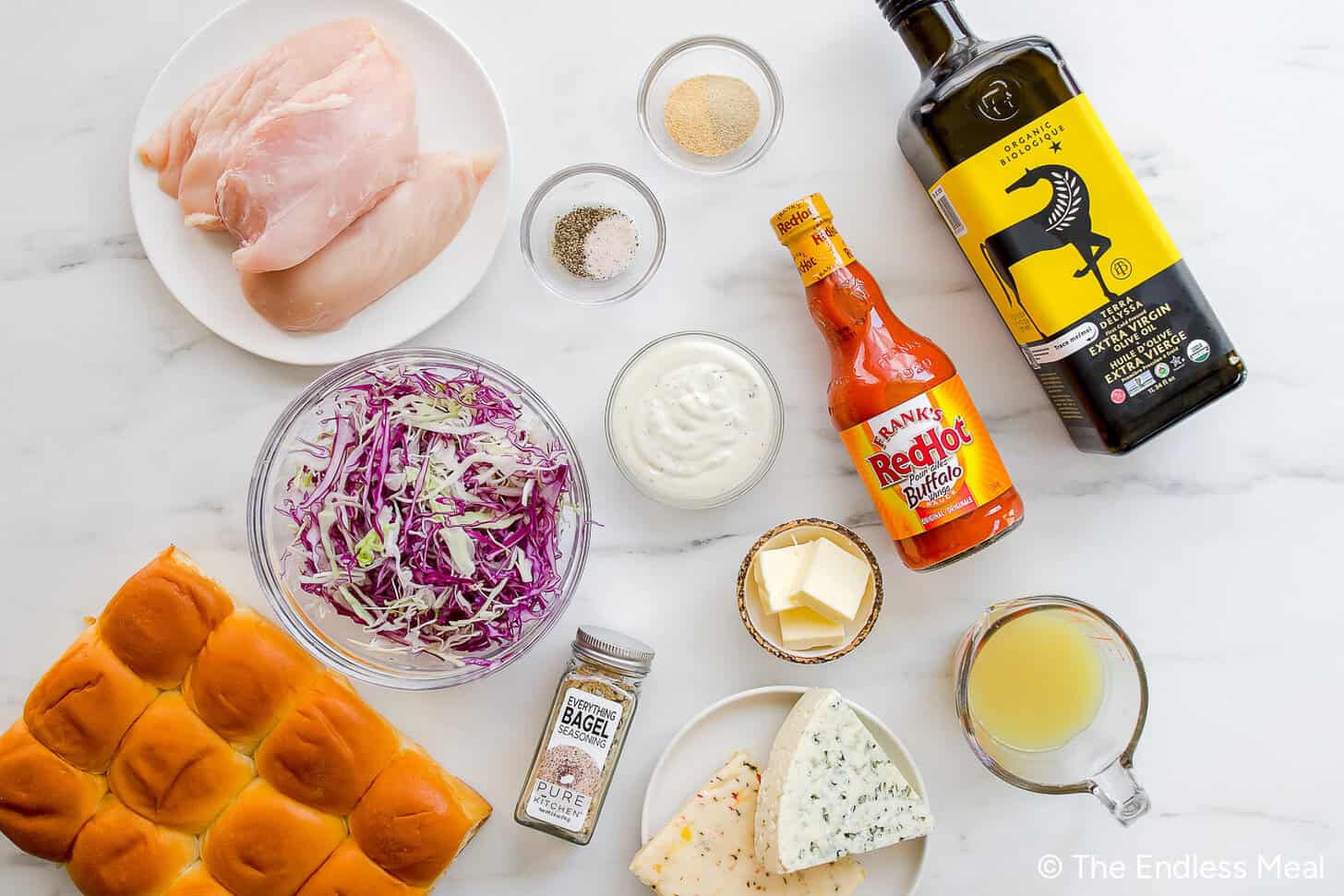 buffalo chicken sliders ingredients
