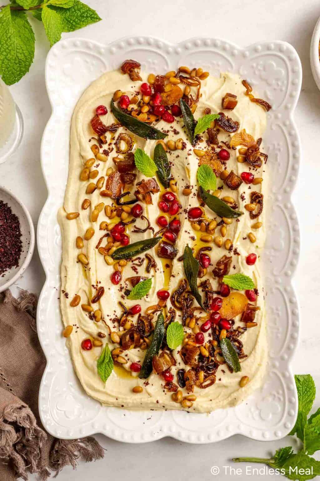 Party-Worthy Hummus (with Gorgeous Hummus Toppings)